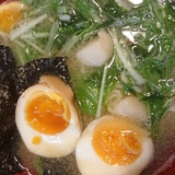 水菜の塩ラーメン